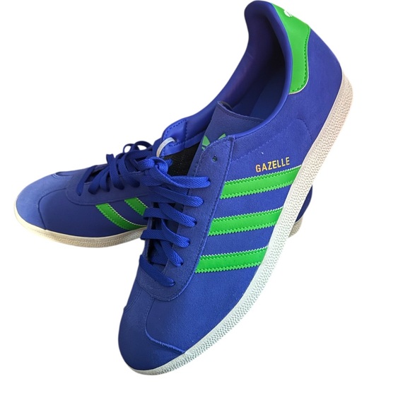 adidas Gazelle Suede Sneakers in Blue & Green - Picture 2 of 4